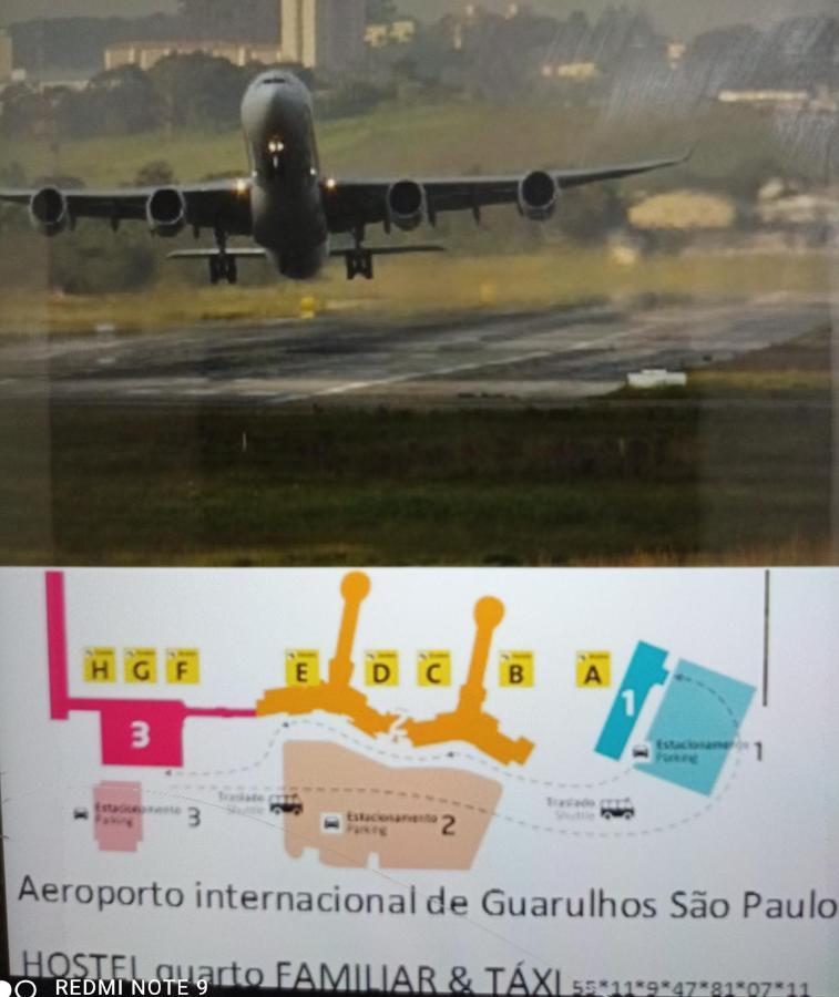 Hostel Familia Quartos Privado Proximo Aeroporto Int Guarulhos Sp Taxi 24 Hrs Exteriér fotografie